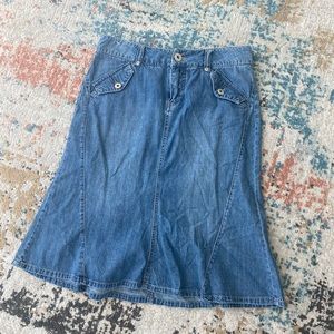 Denim Midi skirt